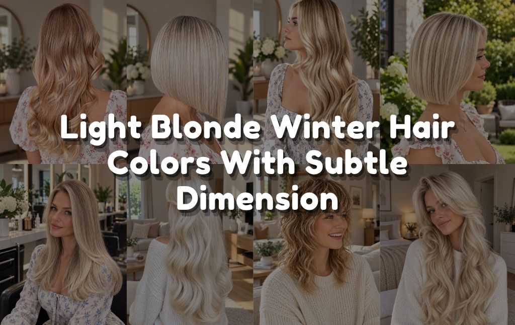 Light Blonde Winter Hair Colors With Subtle Dimension